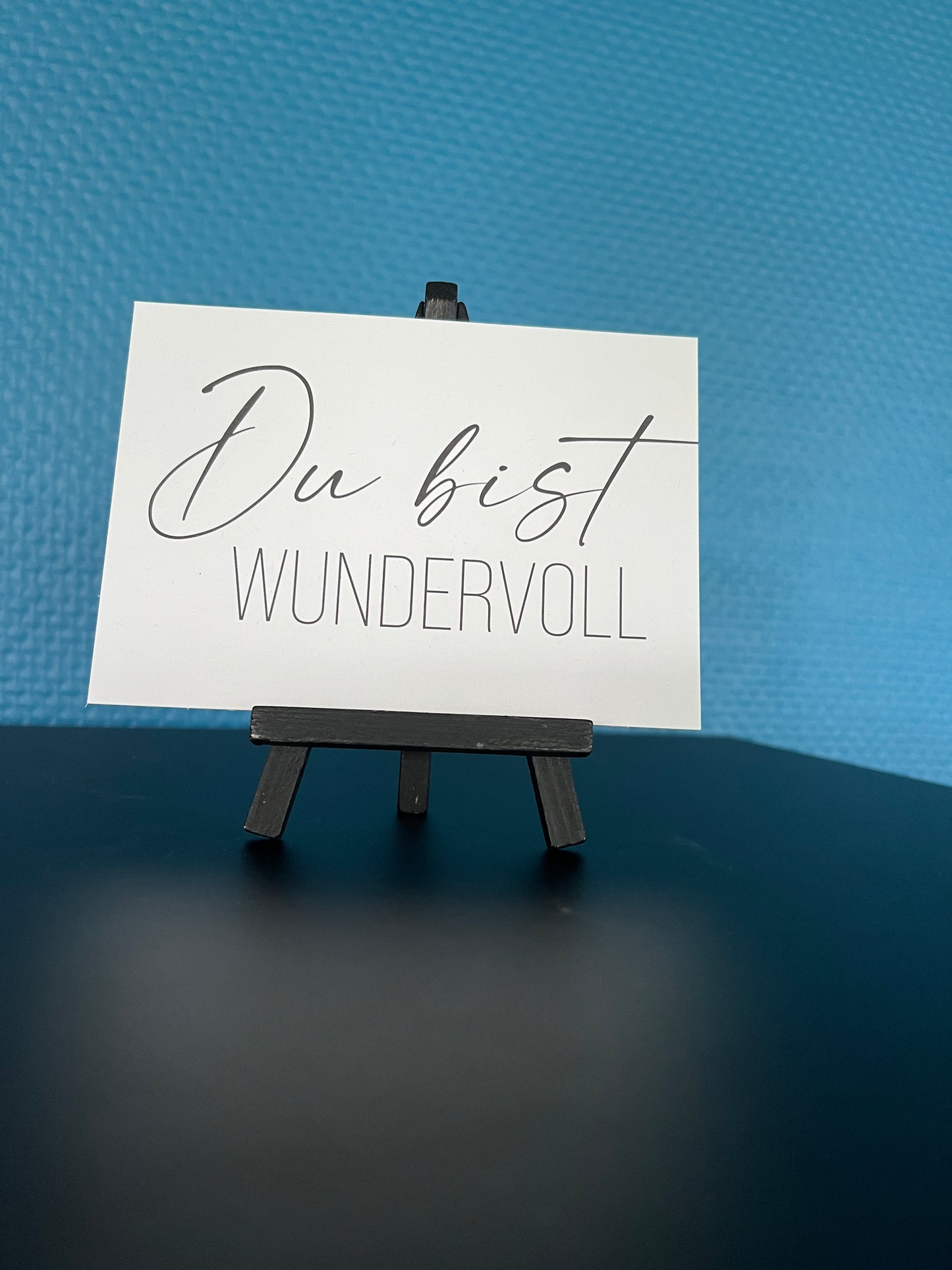 Karte "Du bist wundervoll", weiß