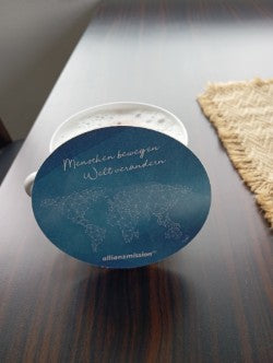 Papieruntersetzer der Allianz-Mission – zweiseitig bedruck