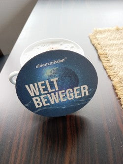 Papieruntersetzer der Allianz-Mission – zweiseitig bedruck